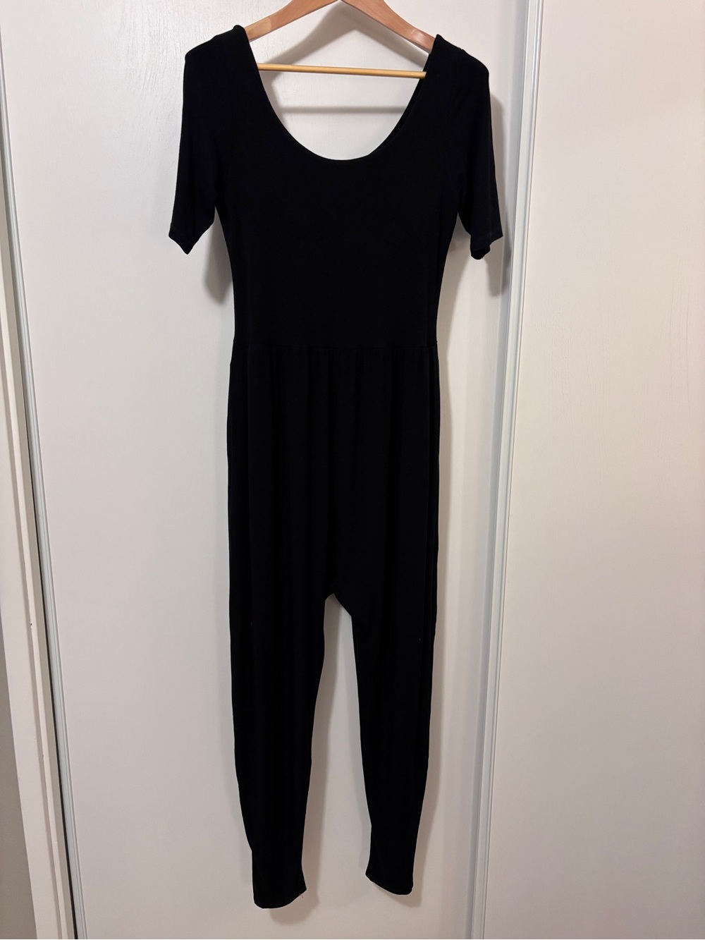 Imbodhi Short Sleeve Jumpsuit Size XL Romper Harem Athleisure Lounge Yoga Pocket